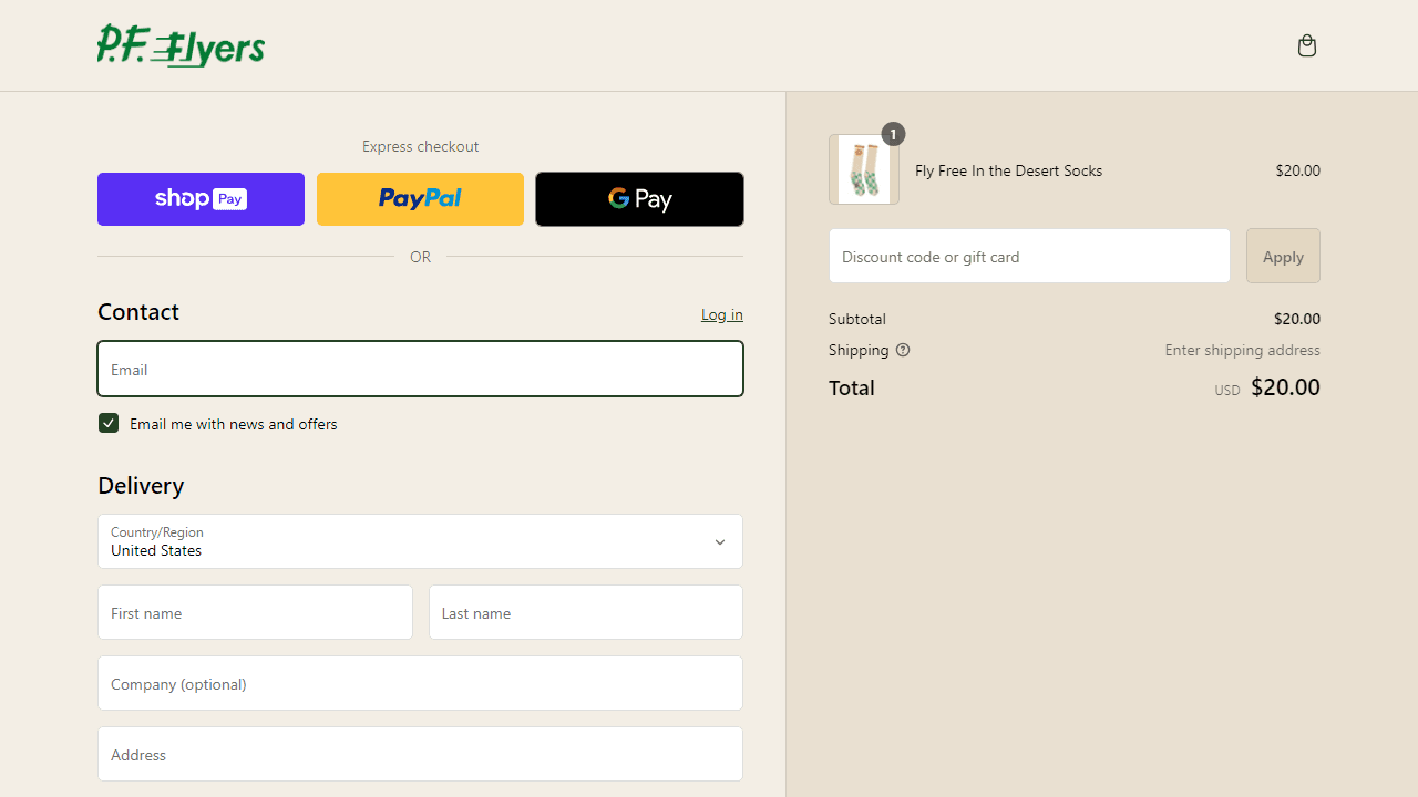 How to apply PF Flyers coupon code